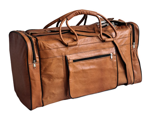 Echt leder duffle bag - echt,