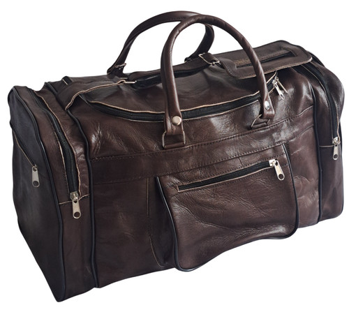 Leder reisetasche 45cm braun - 45cm,