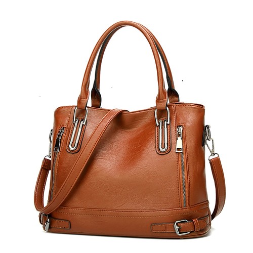 Damen leder handtasche shopper - leder,
