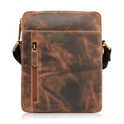 Herren vintage braun leder - vintage,