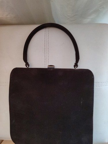 Veloursleder tasche braun - veloursleder,