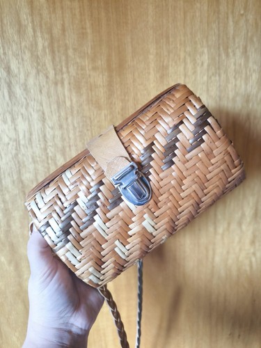 Vintage korb handtasche - korb-handtasche, /