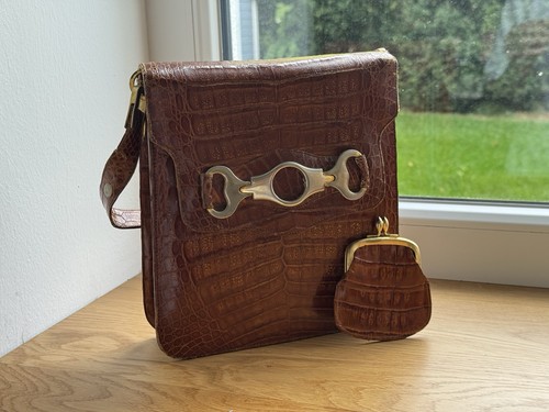 Vintage handtasche aus leder - handtasche,