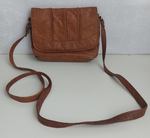Vintage leder umhängetasche - vintage,