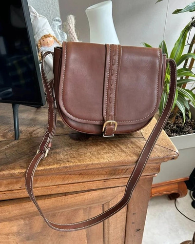 Umhängetasche leder brown - leder,