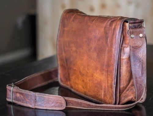 Herren echtleder messenger - echtleder,