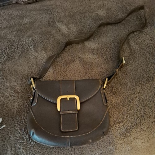 Vintage leder handtasche - leder,