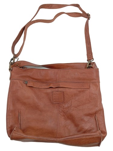 Leder umhängetasche cognac - leder,